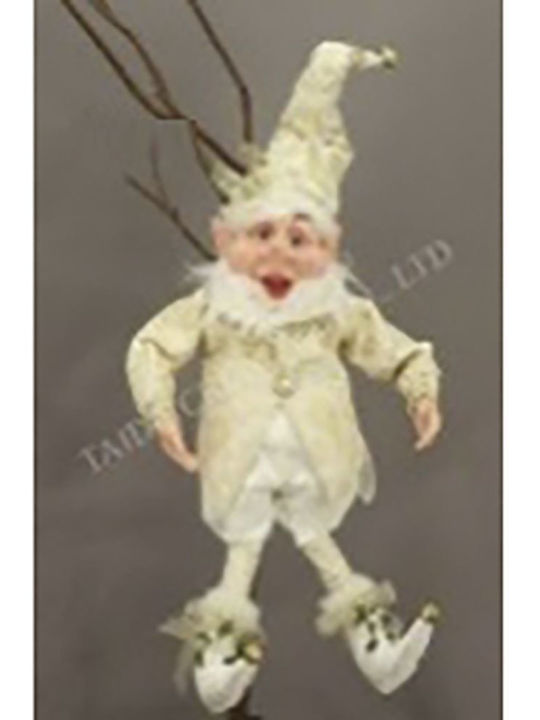 Iliadis Christmas Fabric Figure Elf Gold