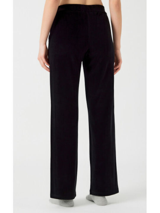 Minerva Winter Cotton Women's Pyjama Pants Black