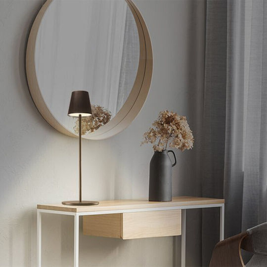 Beper LED Φωτιστικό Δαπέδου Υ122xΜ18εκ. με Θερμό Λευκό Φως Καφέ