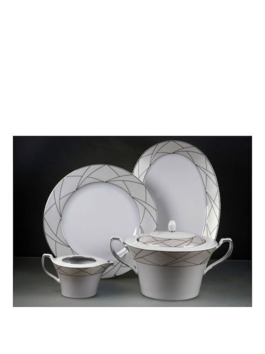 Cryspo Trio Global Multicolor Porțelan Set de Vase 72buc