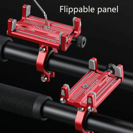 Diat Universal Aluminum Bike Secure Phone Mount Red