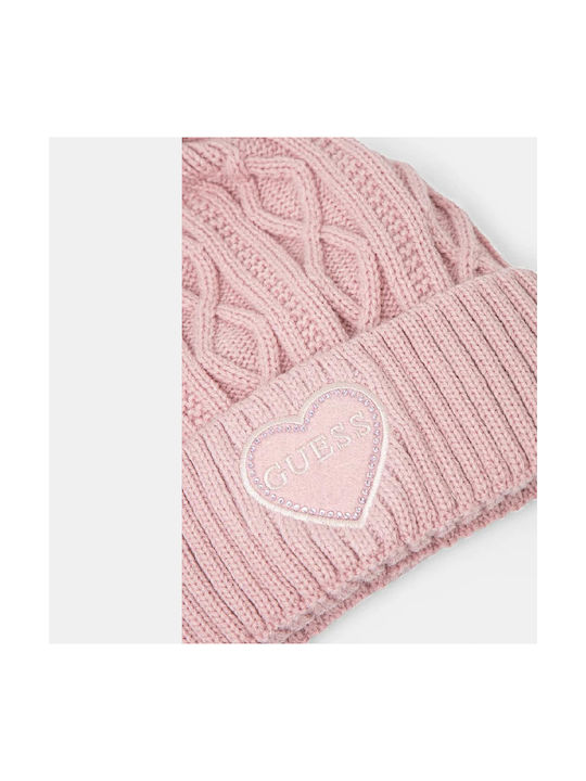 Guess Kids Beanie Knitted Pink