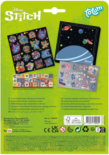 Sticker Set Totum Disney Stitch 4 Pieces