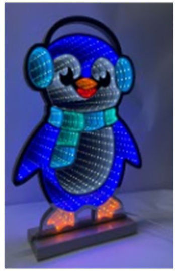 Iliadis Коледна Фигура Penguin Син Височина 60см.