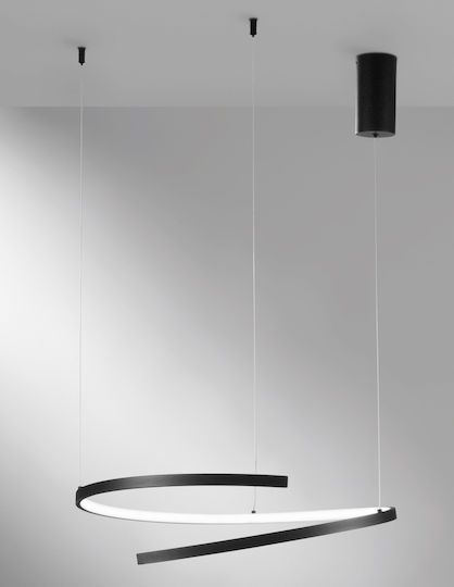 Fan Europe Led-Moma-S60-Ner Hängelampe Schwarz 60x12x150cm.