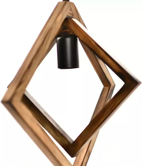 Pendant Light Brown with Socket E27 36x28x74cm