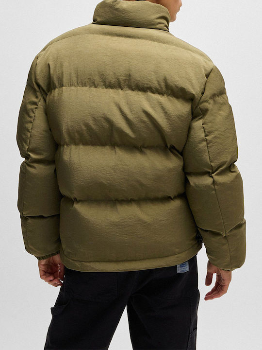 Jachetă Puffer Impermeabilă Verde