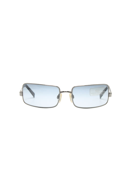 Sergio Tacchini Sunglasses with Silver Metal Frame and Light Blue Gradient Lens T873-11