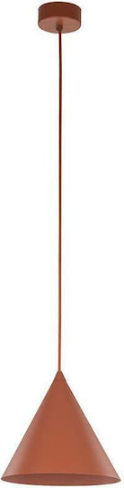 TK Lighting Κρεμαστό Φωτιστικό Κόκκινο 19x155εκ.