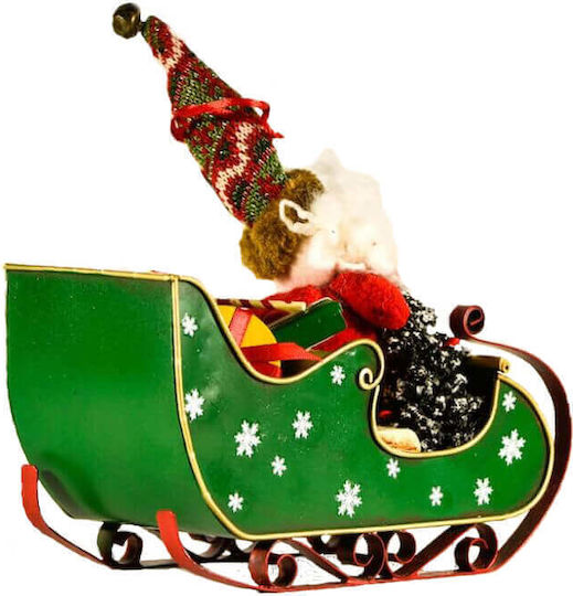 Giftland De Crăciun Metalică Figurină Sanie Verde