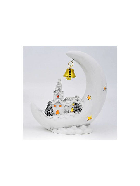 +Efo Beleuchtet Weihnachtliche Keramisch Figur Höhe 16.6cm 2Stück