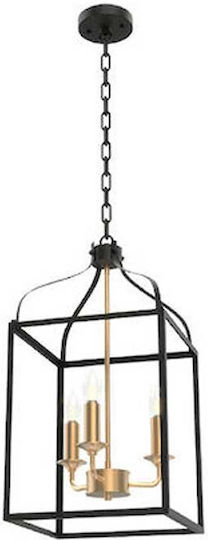 Elmark Izabel Pendant Light Black 28.9x289.1cm