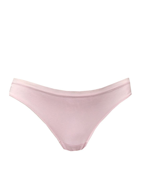 Brasiliano Βαμβακερά Γυναικεία Slip 2Pack Ροζ-μαύρο