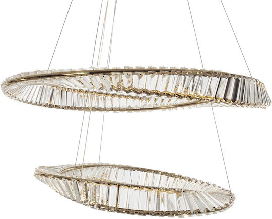 Artekko LED Κρεμαστό Φωτιστικό Χρυσό 60εκ. Artekko LED Κρεμαστό Φωτιστικό Χρυσό 60εκ.