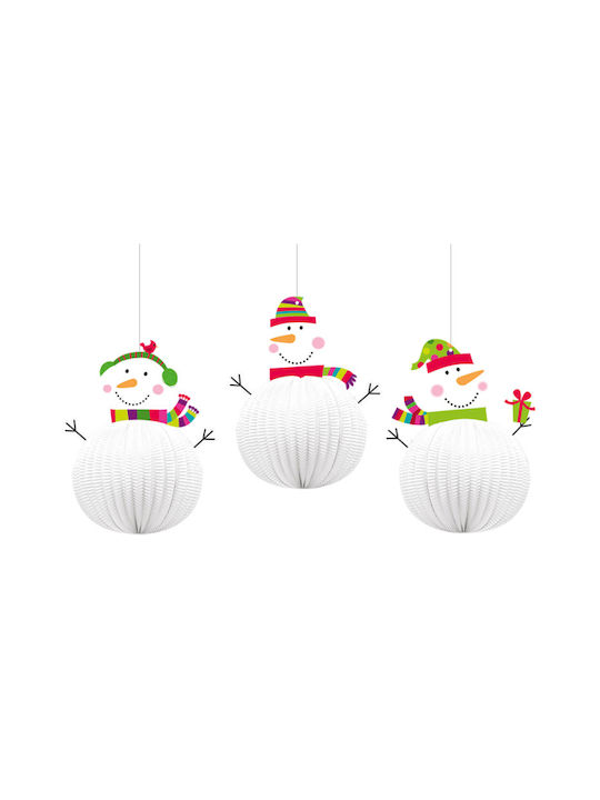 Amscan Christmas Figure SNowman White 3pcs