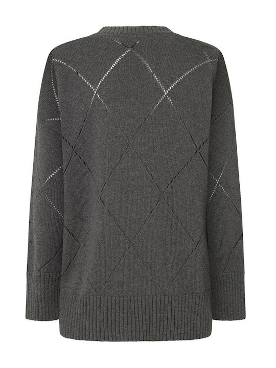 Pepe Jeans Women's Knitted Cardigan Gray