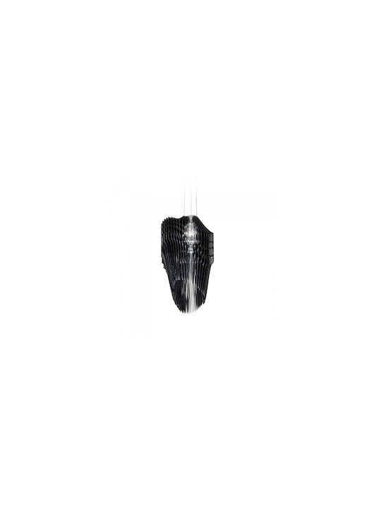 Slamp Avia Pendant Light Black for 7 Bulbs E27 140x75cm