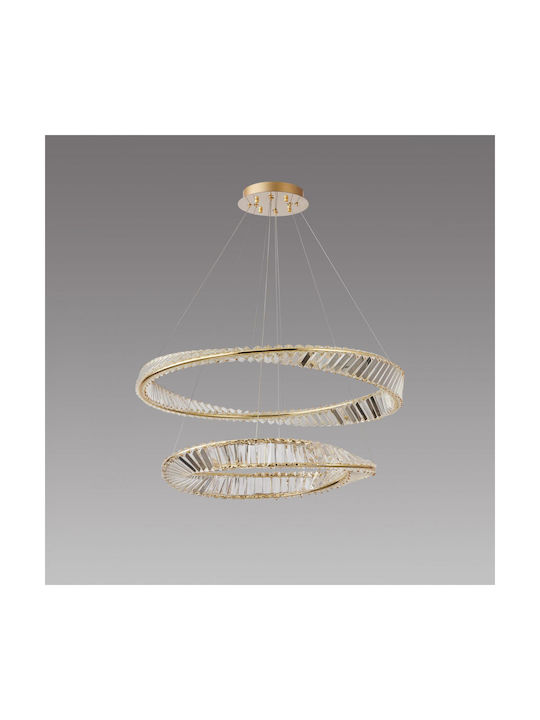 ARlight PDC 701-2 Hängelampe Gold mit Kristallen 40cm.