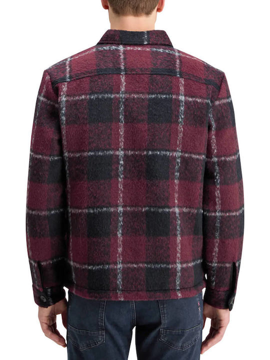 Scotch & Soda Overshirt Flanelă Roșu În Carouri