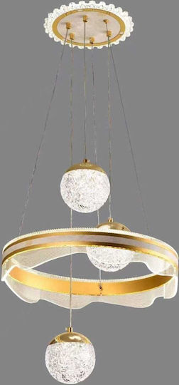 LED Ceiling Light Gold 50cm