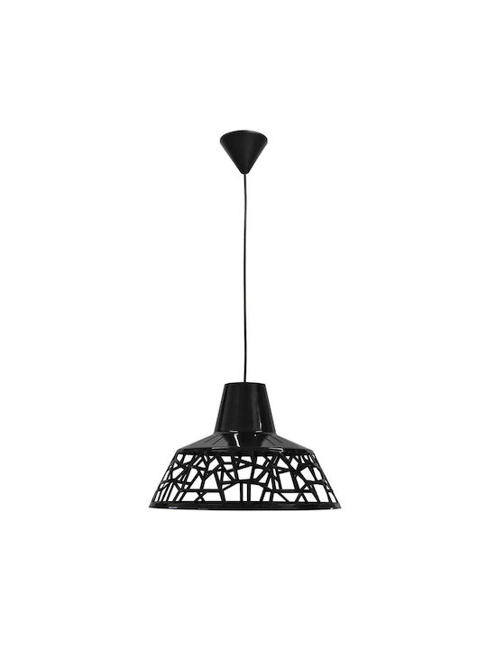 Heronia Spider Pendant Light Black Bell with Socket E27 35x80cm