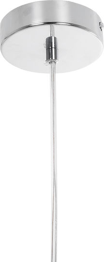 GloboStar Harper Ceiling Light Silver Ball with E27 Socket 25x25x30cm