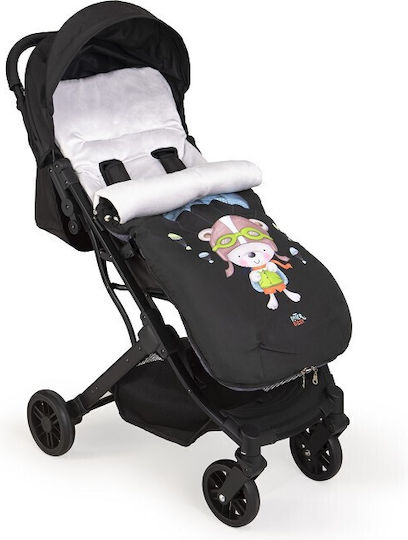 Interbaby Paracaidista Universal Stroller Footmuff with Velvet Lining 105x46cm Blue