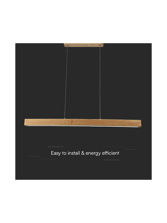 V-TAC Designer Pendant Light Brown 80x111cm
