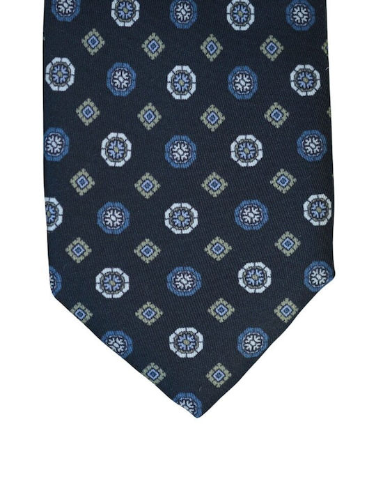 Boss Men's Tie Silk Printed in Blue Color