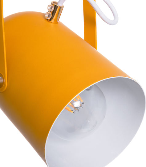 GloboStar Hazel Висящо Осветително Тяло Жълт с Цокъл E27 12x18x27см.