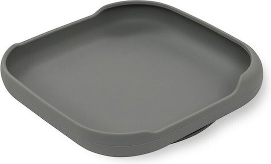 Interbaby Baby Food Plate made of Silicone Petrol Blue