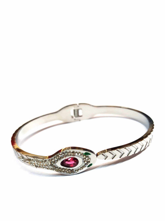 Amalfi Accessories Women's Steel Handcuff Bracelet