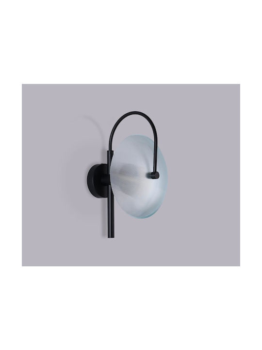 Luma Μοντέρνο Φωτιστικό Τοίχου με Ντουί E14 Μαύρο 38εκ.