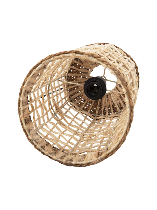 HomeMarkt Κρεμαστό Φωτιστικό Καφέ Boho Πλέγμα με Ντουί E14 21x43εκ.