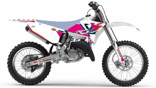 Set de autocolante Blackbird Racing 2242aa Yamaha Yz 250 02-21 Yamaha Yz 125 02-21 Roz-Alb