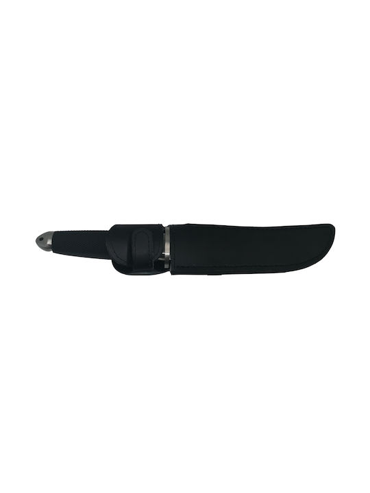 Set Two Hunting Knives Ideallstore Stainless Steel Silver 32.5 Cm Includes Sheath