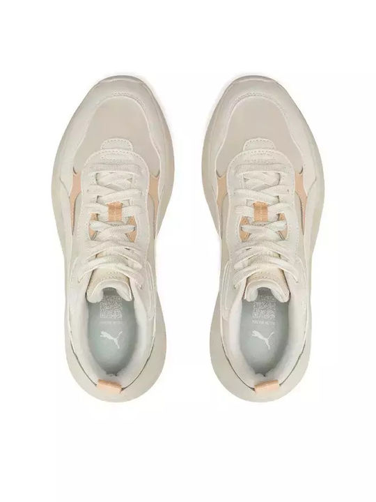 Cilia Wedge Chunky Sneakers Beige