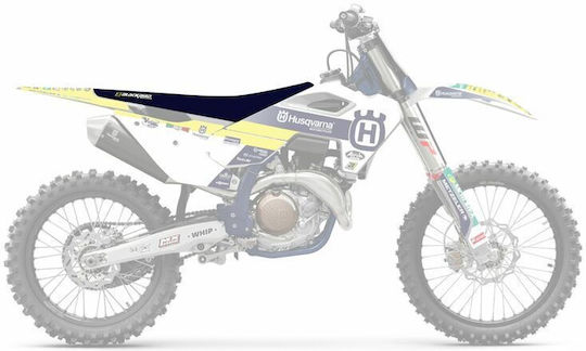 Калъф за седалка Blackbird Racing Double Grip 3 1626h Husqvarna Fc 450 23 Husqvarna Fc 350 23 1бр Черен