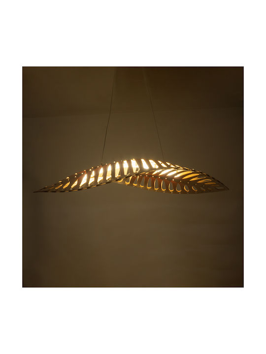 GloboStar Nani Deckenleuchte Beiges LED mit Natürliches Weiß Licht Raster 120x48x18cm