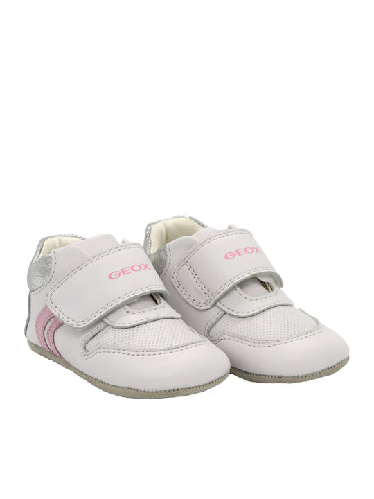 Geox Βρεφικά Sneakers Αγκαλιάς Λευκά Ian