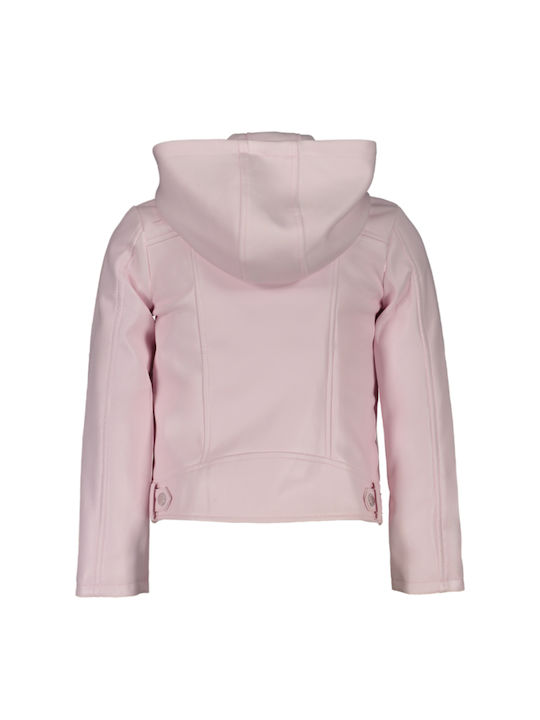 Guess Kids Sports Jacket with Hood Pink