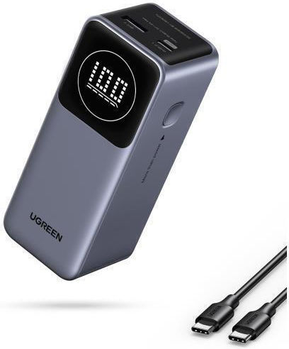Ugreen PB724 Power Bank 12000mAh 100W with USB-A Port and USB-C Port Power Delivery / Quick Charge 3.0 Gray