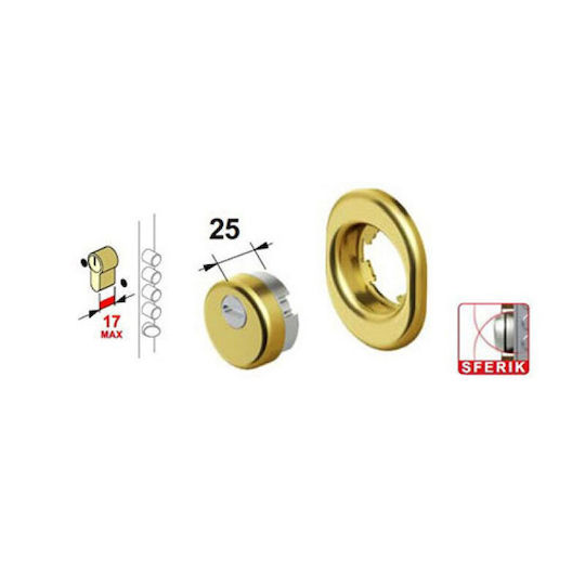 Disec Monolito Bd200 Defender Κλειδαριάς Θωρακισμένης Πόρτας Χρυσό