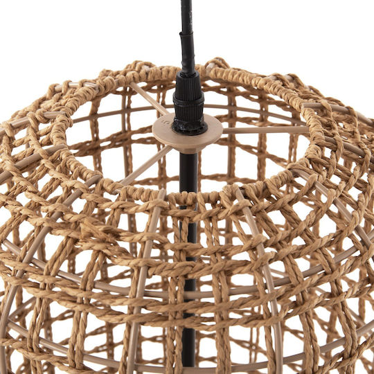 HomeMarkt Ceiling Light Beige with Rope for E27 Socket 25x100x100cm