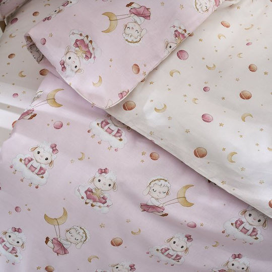 Vesta Home Lambi Kinderbettdecke Für Krippe Rosa Pink 110x150cm