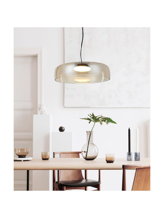 Viokef Adjustable Pendant Light Brown Rail 420x150cm