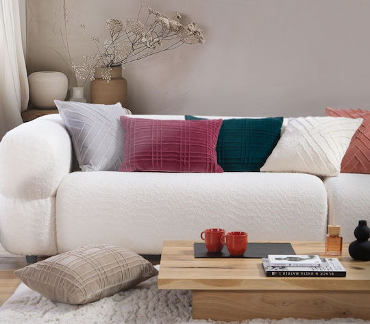 Μαξιλάρι Διακοσμητικό Γέμιση Visegrand Natural Nef-nef Homeware 45x45 Βαμβάκι-πολυέστερ
