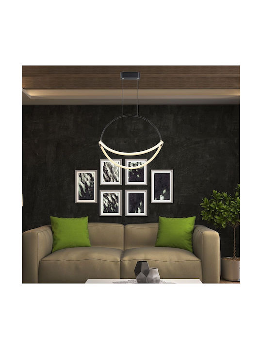 V-TAC Pendant Light Black 50x16x170cm