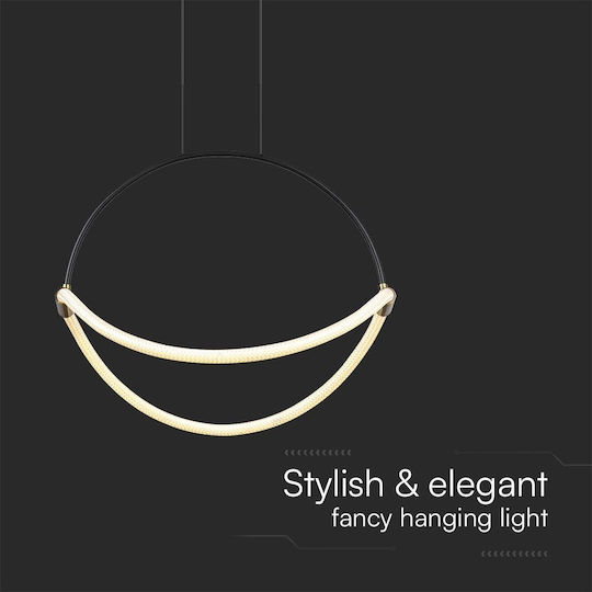V-TAC Pendant Light Black 50x16x170cm