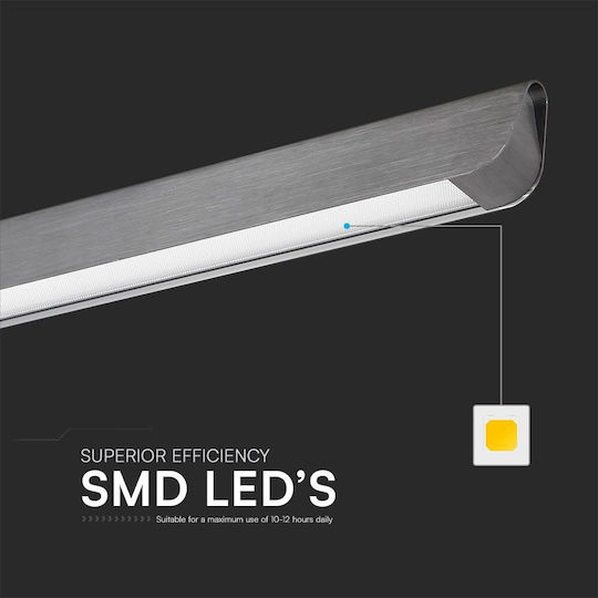 V-TAC Pendant Light Gray 122.7x5cm